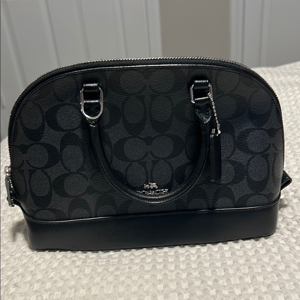 Coach Black Signature Dome Satchel